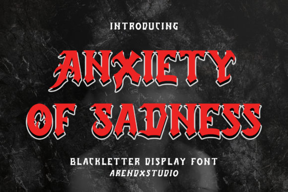 Anxiety of Sadness: A Gothic Typeface for Bold Branding