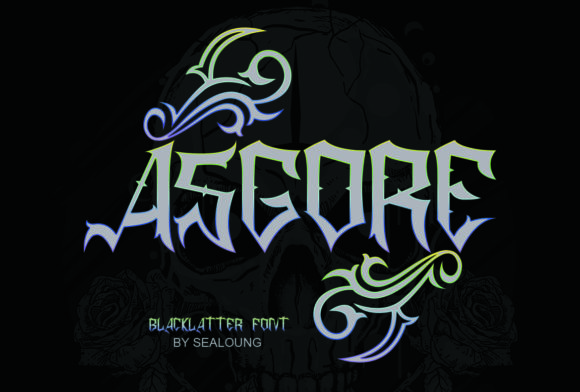 Asgore: The Bold Blackletter Typeface for Handmade Branding