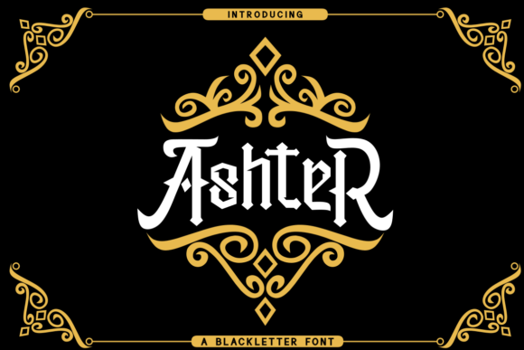 AshteR: A Bold Blackletter Typeface for Modern Web Design