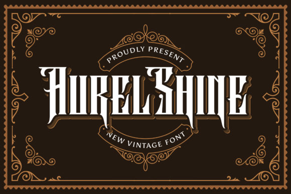 Aurel Shine: A Bold Typeface for Digital Branding
