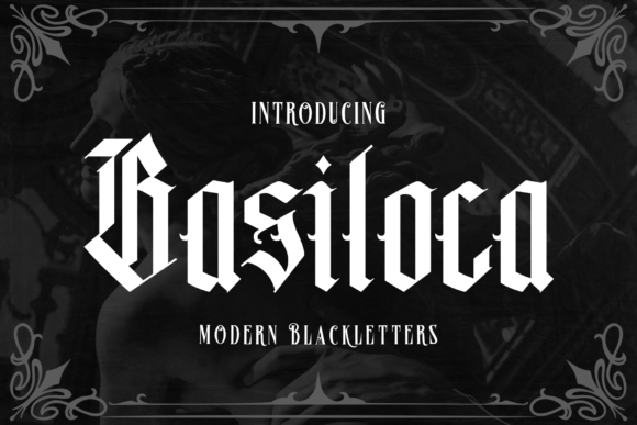 Basiloca: A Bold Blackletter Typeface for Craft Creators