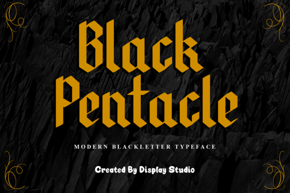 Black Pentacle Font: A Gothic Typeface for Makers and Sellers