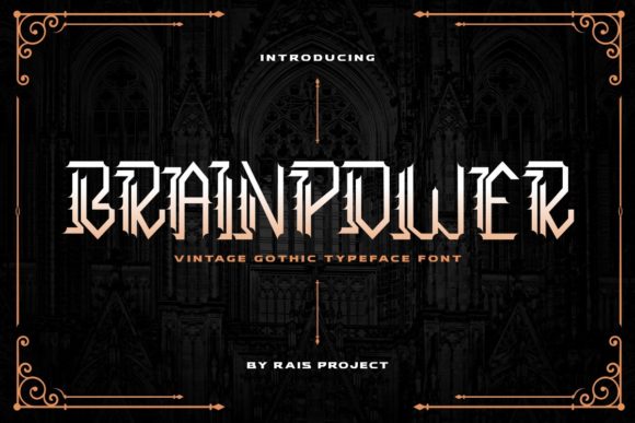 Brainpower Font: A Gothic Typeface That Boosts Brand Identity