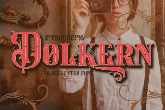 Dolkern: A Modern Blackletter Typeface for Branding with Edge