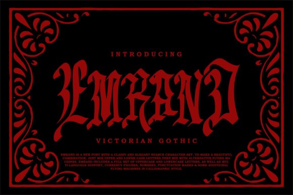 Emrand: A Premium Blackletter Font for Bold Campaign Design