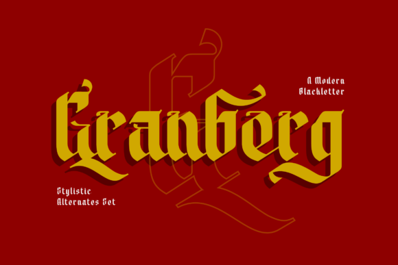 Granberg Font: A Gothic Typeface for Bold, Beautiful Craft Projects
