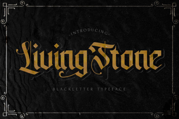Livingstone: A Premium Blackletter Typeface for Bold Branding