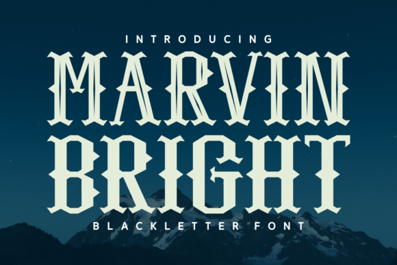 Marvin Bright: A Premium Blackletter Typeface for Bold Campaigns