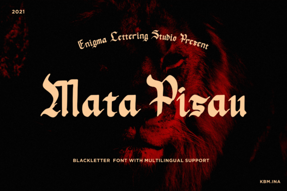Mata Pisau: A Bold Blackletter Font for Impactful Campaigns