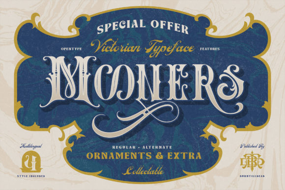Mooners Font: A Blackletter Typeface for Editorial Elegance