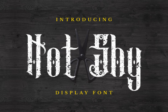 Not Shy Font: A Gothic Typeface That Elevates Your Brand
