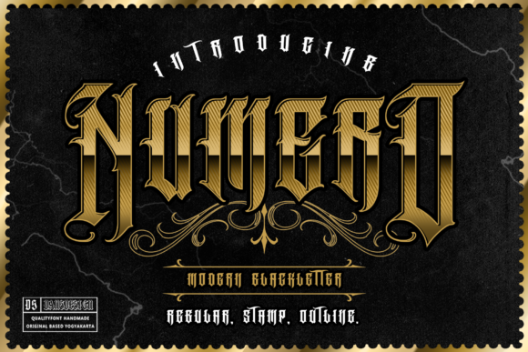 Numero Font: Gothic Elegance for Editorial Design