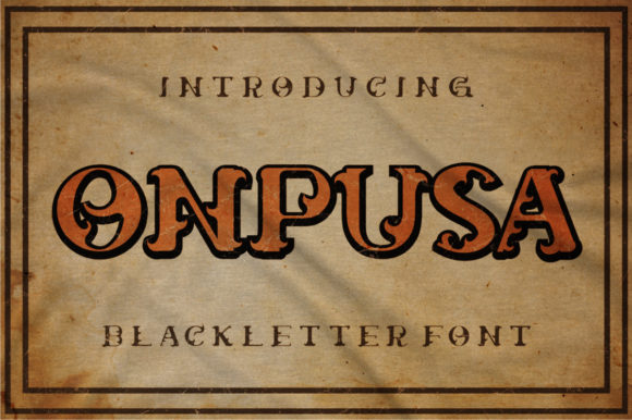 Onpusa Font: A Bold Typeface for Strong Branding