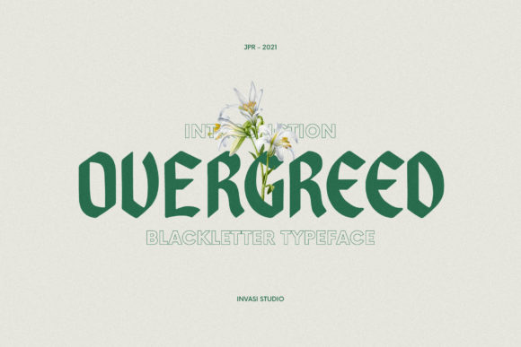 Overgreed: A Bold Typeface for Memorable Marketing