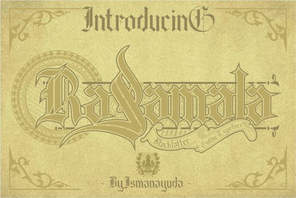 Rasamala Font: A Gothic Blackletter for Bold Digital Branding