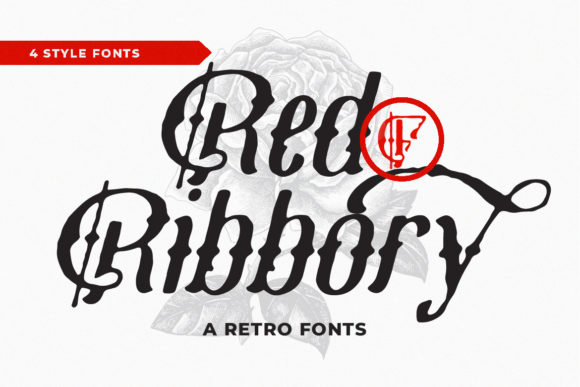 Red Ribbory Typeface for Editorial Design