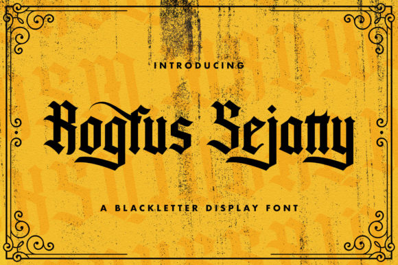 Rogfus Sejatty: A Bold Typeface for Marketers Who Want to Stand Out