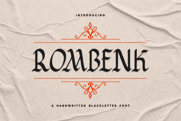 Rombenk Font: A Bold Blackletter for Digital Branding