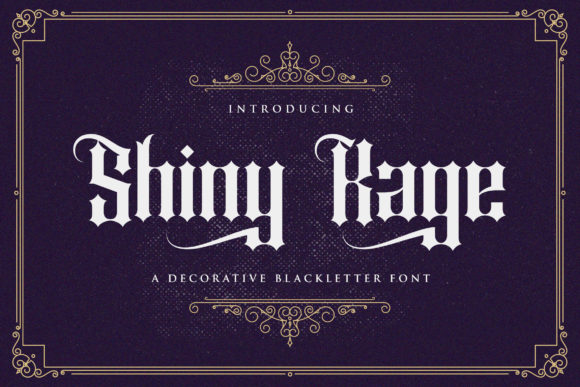 Shiny Kage: A Bold Blackletter Font for Impactful Design