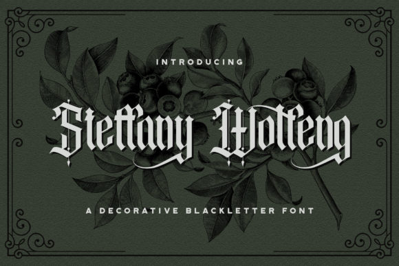 Steffany Wolfeng Font — A Bold Blackletter for Digital Branding