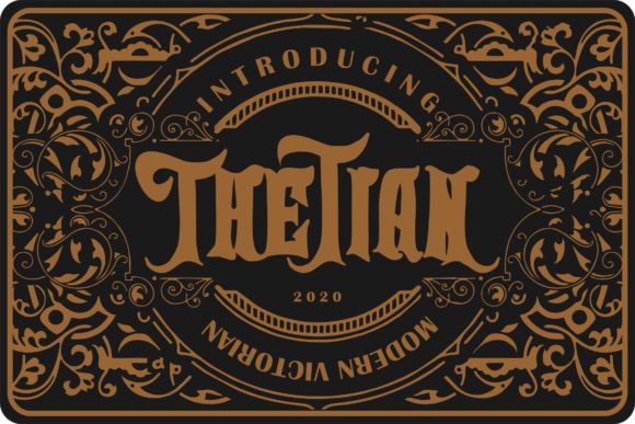 Thetian Font: A Bold Blackletter for Branding with Character