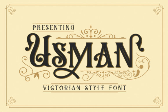 Usman Font: A Gothic Typeface for Editorial Design