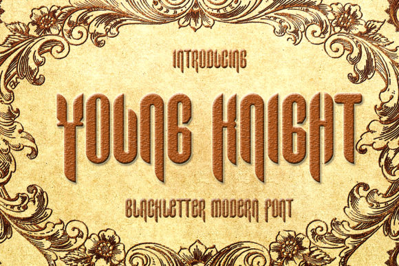 Young Knight Font: A Quirky Blackletter for Craft Projects