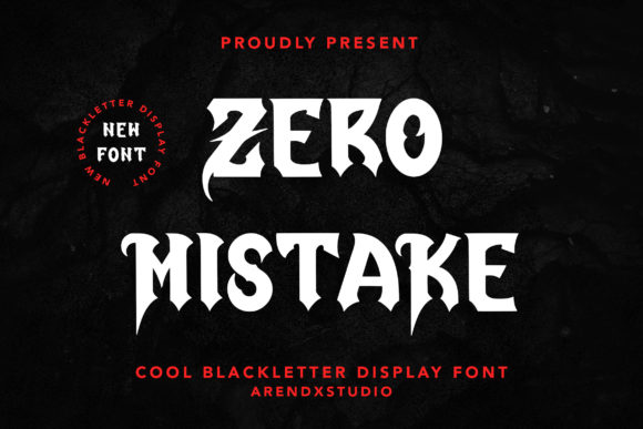 Zero Mistake Font: Gothic Elegance for Editorial Design